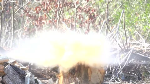 Shooting Tannerite slomo  Stock Footage 66776406
