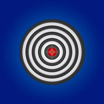 Shooting target aim foresight practice Stock Illustration