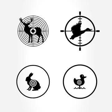 Shooting target animals, Illustrazione stock