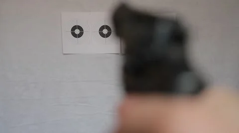 Shooting at a target Stock Footage 59602545