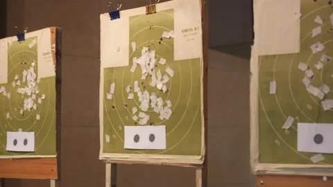 Shooting target Stock Footage 169659468