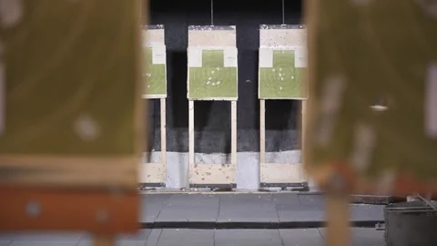 Shooting target Stock Footage 169684370