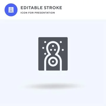 Shooting Target icon vector, filled flat sign, solid pictogram isolated on white Stock Illustration