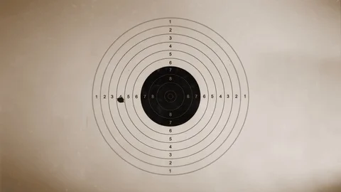 Shooting target On Vintage Background Vídeos de archivo 100150525