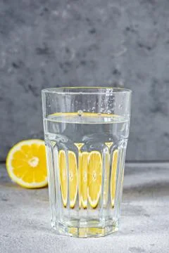 Shooting through glass objects with water. Stock Photos