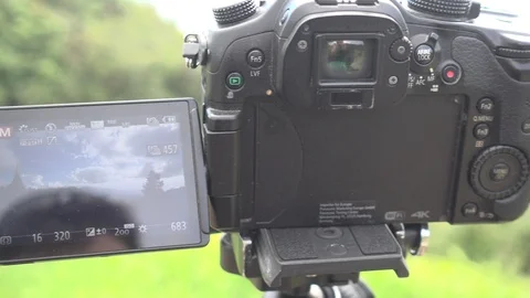 Shooting time lapse for mountains in Mae Hong Son, Thailand Stock Footage 101203397