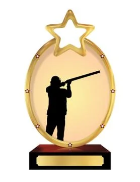 Shooting Trophy Stock Illustration