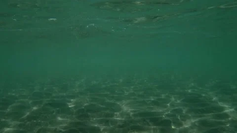 Shooting underwater, the camera emerges from the water Stock Footage 236168569