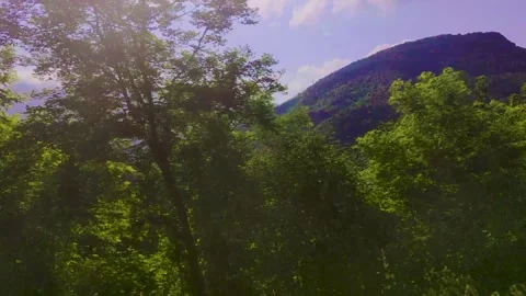 Shooting Video From the Car Window. Road Trip in Italy. Stock Footage 244809993