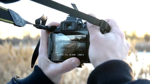 Shooting video on DSLR Stock Footage 66243709