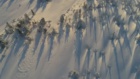 Shooting winter mountains with a quadcopter Stock Footage 88344861