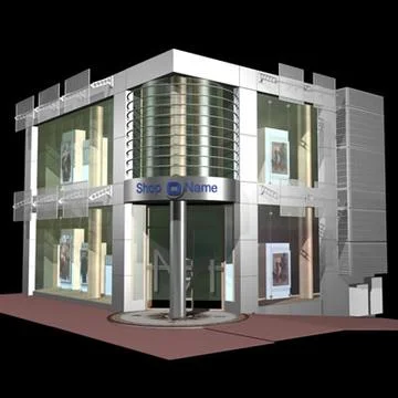 Shop 02 3D Model