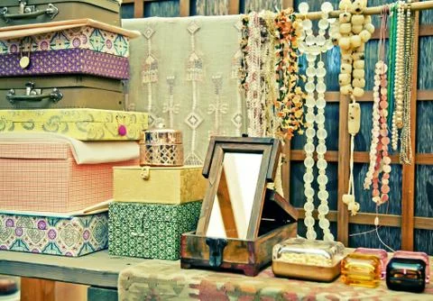 Shop with accessory Stock Photos