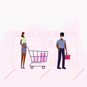 In shop ad イラスト素材