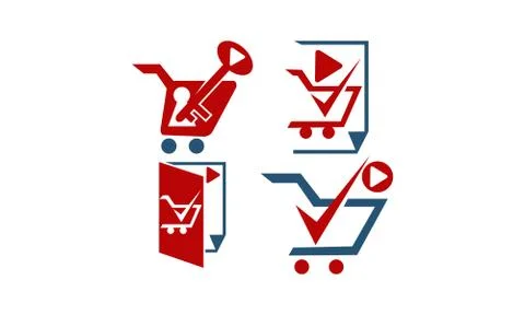 Shop  Affiliation Marketing Video Tutorial Set イラスト素材