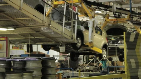 Shop for assembling Stock Footage 47958797