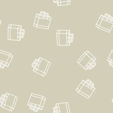 Shop bag line seamless pattern 스톡 일러스트