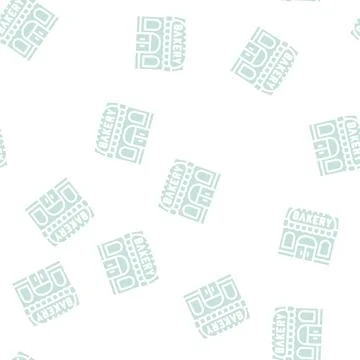 Shop bakery glyph vector seamless pattern イラスト素材