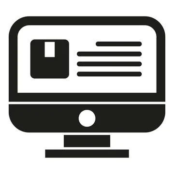 Shop box icon simple vector. Parcel product Illustration