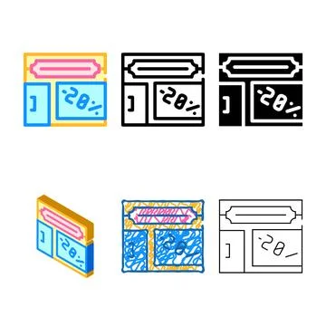 Shop building color icon vector flat modern Stock Illustration