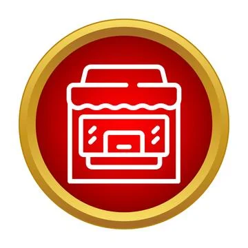 Shop building icon representing small business retail commerce Ilustración de archivo