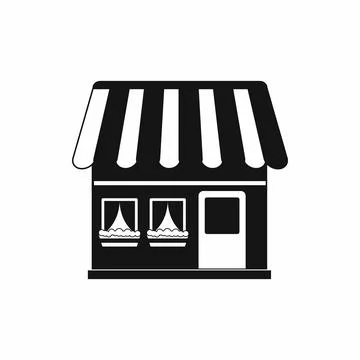 Shop building icon, simple style Ilustración de archivo