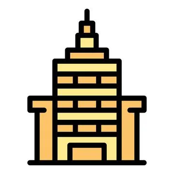 Shop building icon vector flat Ilustración de archivo