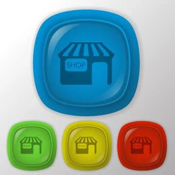 Shop building. Stock Illustration