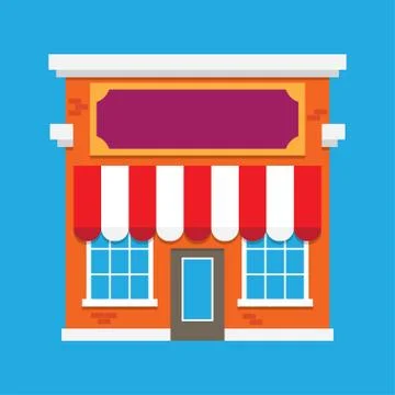 Shop building Stock Illustration
