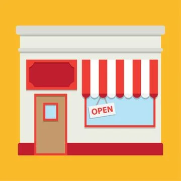 Shop building Stock Illustration