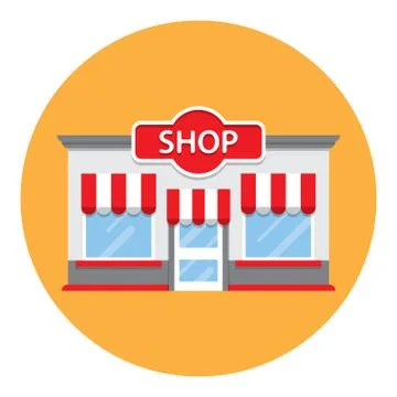 Shop building Stock Illustration