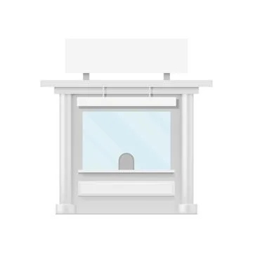 Shop Building Mockup Ilustración de archivo