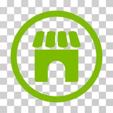 Shop Building Rounded Vector Icon Ilustración de archivo