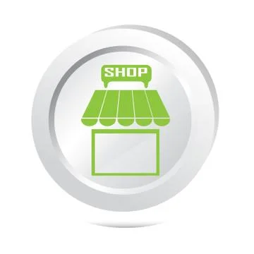 Shop button icon Stock-Illustration