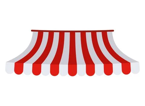 Shop canopy adaptable style Illustrazione stock