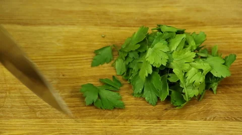 Сhop cilantro Stock Footage 62633289