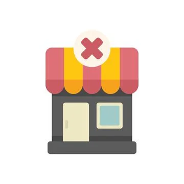 Shop closing down showing end of small business Ilustração Stock