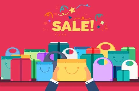 Shop Concept Banner Stock Illustration