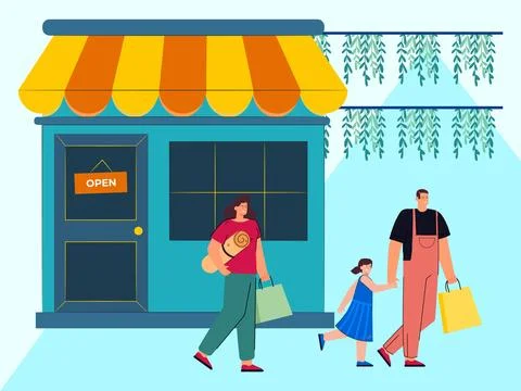 Shop Concept Illustration Stock-Illustration