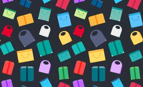 Shop Concept Seamless Pattern Stockillustratie