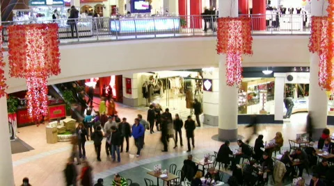 Shop crowd Stock Footage 309640