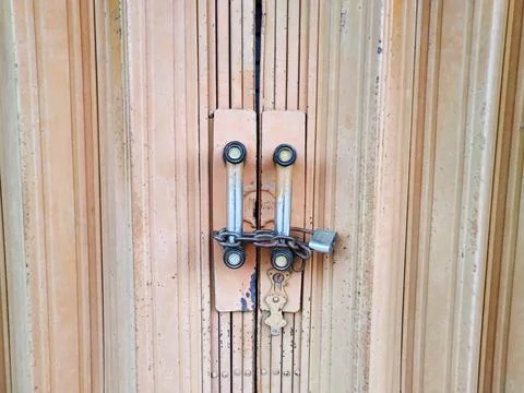 Shop Door Foto stock