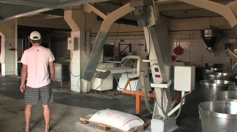 Shop for dough is the guy in white cap Stock Footage 5164954