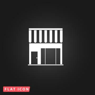 Shop flat icon Stock Illustration