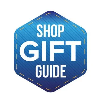 Shop Gift Guide vector Stock Illustration