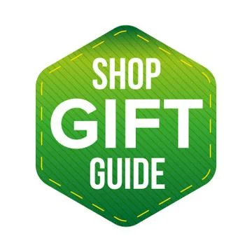 Shop Gift Guide vector Stock Illustration