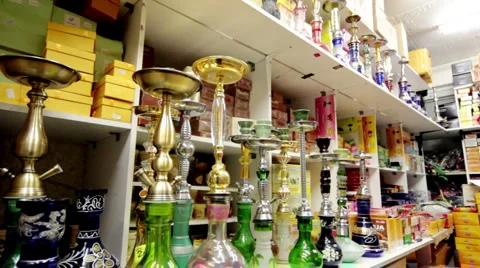 Shop hookahs (2) Stock-Footage 933938