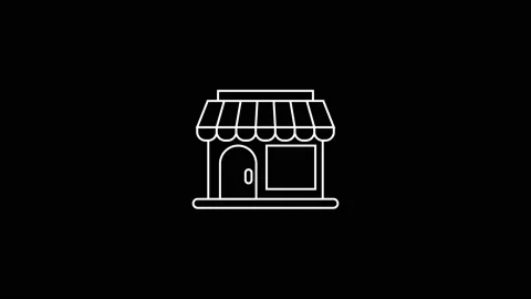 Shop icon animation Stock Footage 223929670