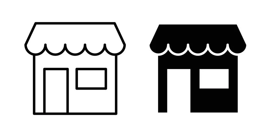 Shop icon graphic design. web icons vectors Ilustración de archivo