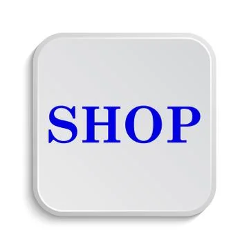 Shop icon. Internet button on white background.. Stock Illustration